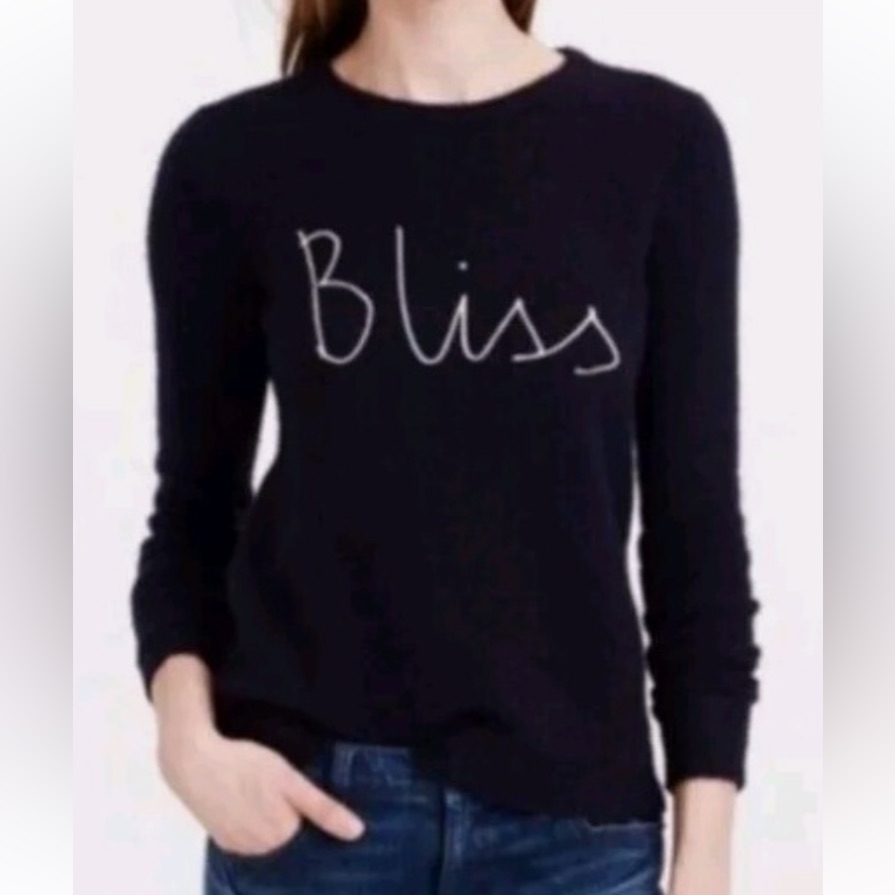 J. Crew Hugo Guinness “Bliss”Navy Sweater